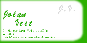 jolan veit business card